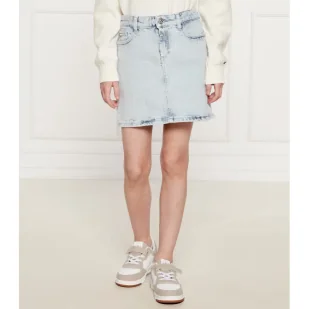 Calvin Klein Jeans Jeansowa spódnica - Sukienki i spódniczki dla dziewczynek - miniaturka - grafika 1
