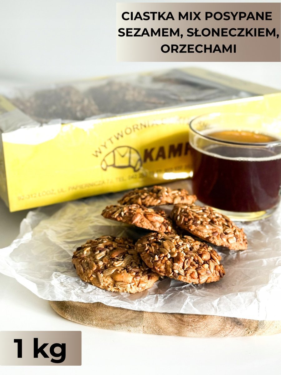 Ciastka MIX (posypane sezamem, słonecznikiem, orzechami) 1kg