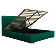 Łóżka - Łóżko 160x200 z pojemnikiem LB-150P zielone - miniaturka - grafika 1