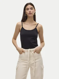 Vero Moda Top Million 10306903 Czarny Regular Fit - Koszulki i topy damskie - miniaturka - grafika 1