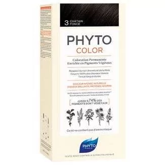 Phyto ALES GROUPE Color Trwała koloryzacja włosów 3 Ciemny kasztan 100 ml