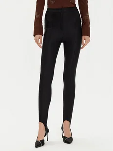 PINKO Spodnie materiałowe 104382 A27Z Czarny Regular Fit - Spodnie damskie - miniaturka - grafika 1