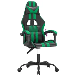 Lumarko Fotel gamingowy, czarno-zielony, sztuczna skóra - Fotele gamingowe - miniaturka - grafika 8
