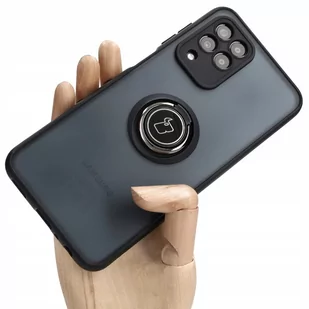 Bizon Etui Case Hybrid Ring do Samsung Galaxy M33 5G, czarne - Etui i futerały do telefonów - miniaturka - grafika 1
