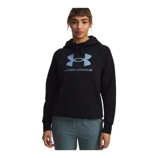 Bluza damska Under Armour Rival Fleece Shimmer Hoodie Black L - Bluzy damskie Bluza damska Under Armour Rival Fleece Shimmer Hoodie Black L - Bluzy damskie - miniaturka - grafika 1