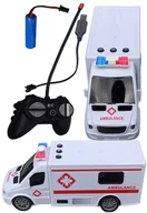 Zabawki zdalnie sterowane - KARETKA ZDALNIE STEROWANA samochód ambulans na pilot pogotowie 20x7x9 - miniaturka - grafika 1