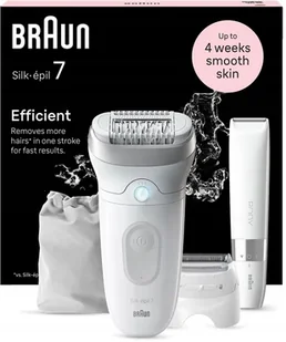 Braun Silk-épil 7 7-441, biały/srebrny - Depilatory i golarki damskie - miniaturka - grafika 1