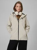Kurtki damskie - 4F Kurtka przejściowa membrana 5000 damska - beżowa XXL - miniaturka - grafika 1