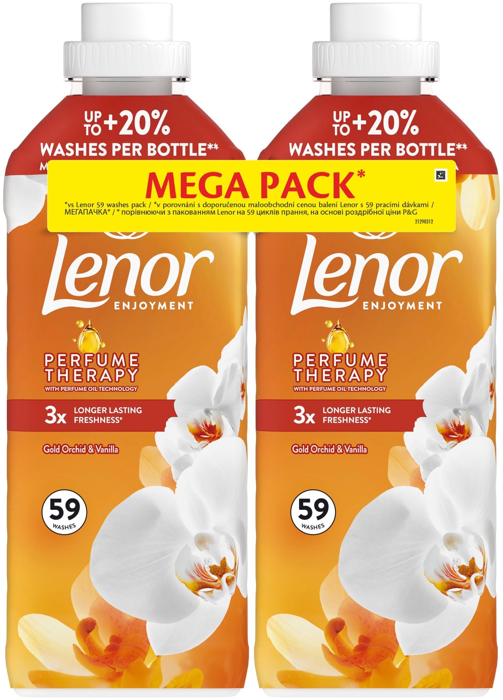 Płyn do płukania Lenor Gold Orchid & Vanilla świece mieszacz 2x1.239ml 80825994 8700216880855