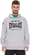 Bluzy męskie - EVERLAST ROZPINANA BLUZA Z KAPTUREM Z KOLEKCJI ROCKY BALBOA SZARA - M - miniaturka - grafika 1