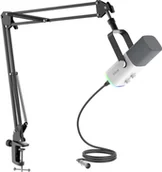 Mikrofony komputerowe - Mikrofon dynamiczny studyjny Fifine AM8TW USB/XLR RGB ze statywem PnP - miniaturka - grafika 1