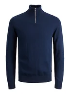 Swetry męskie - Jack & Jones Sweter "Emil" w kolorze granatowym - miniaturka - grafika 1