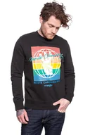 Bluzy męskie - Bluza Wrangler Globe Sweat Faded Black W6C5Hxxv6-L - miniaturka - grafika 1
