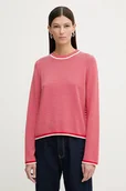 Swetry damskie - Marc O'Polo sweter bawełniany damski kolor czerwony lekki 600602360007 - miniaturka - grafika 1
