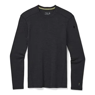 Smartwool Męskie Merino 250 Baselayer Crew Boxed Termiczne topy, węgiel drzewny wrzos, M - Koszulki i topy damskie - miniaturka - grafika 1