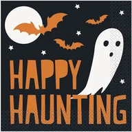 Dekoracje i nakrycia stołu na imprezę - Serwetki Happy Haunting - 33 cm - 20 szt. - miniaturka - grafika 1