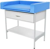 Meble i wyposażenie gabinetów medycznych - SBN-01SzPd/B stanowisko do badania niemowląt - blat 80x75 cm - miniaturka - grafika 1