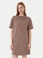 Sukienki - Nike Sukienka codzienna DV7882 Brązowy Relaxed Fit - miniaturka - grafika 1