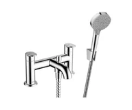Baterie wannowe i prysznicowe - Hansgrohe Vernis Blend - 2-otworowa bateria na brzeg wanny  z akcesoriami, chrom 71461000 - miniaturka - grafika 1