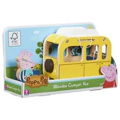 Samochody i pojazdy dla dzieci - TM Toys ŚWINKA PEPPA DREWNIANY KAMPER Z FIGURKĄ PEPA 07388 GXP-802559 - miniaturka - grafika 1