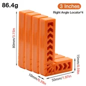 Inne - TEMU 2szt/4szt 90-stopniowy kątownik stolarski linijka kątowa L-kształtna linijka druciana wersja z klipsem mocującym pomocnicza plastikowa linijka - miniaturka - grafika 1