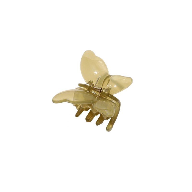 Spinka Do Włosów Klamra Motylek Przezroczysty Zieleń 6 Cm Sp244Zie