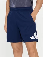 Spodenki męskie - adidas Szorty sportowe Train Essentials Logo Training Shorts IB8124 Niebieski Regular Fit - miniaturka - grafika 1