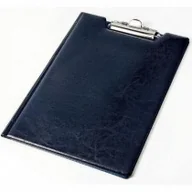 Teczki i skoroszyty - Panta Plast Teczka z klipem A4 winyl granat granatowa - miniaturka - grafika 1