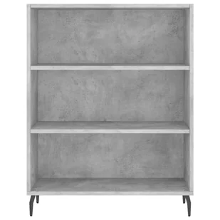 Witrynka, szarość betonu 69,5x34x180 cm materiał drewnopochodny Lumarko! - Witryny - miniaturka - grafika 9