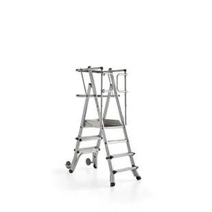 Schodki magazynowe ATOP, 3-4 stopnie, 710-890 mm - Drabiny - miniaturka - grafika 1