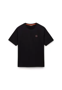 t-shirt uomo napapijri s-badge np0a8949 9411 black beuty - Koszulki męskie - miniaturka - grafika 1