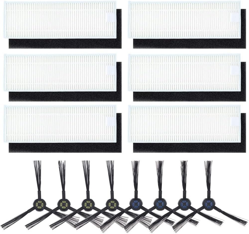 6x FILTR HEPA DO ODKURZACZA SILVERCREST SSR1 SSRA1 A9S A9 A7 +8x SZCZOTKA