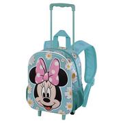 Plecaki - Myszka Minnie Spring -Mały Plecak 3D na Kółkach, Niebieski, 26 x 34 cm, Pojemność 12,5 L - miniaturka - grafika 1