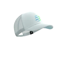 Czapki i chusty sportowe męskie - COMPRESSPORT Czapka lifestyle TRUCKER CAP star white/blue green - miniaturka - grafika 1
