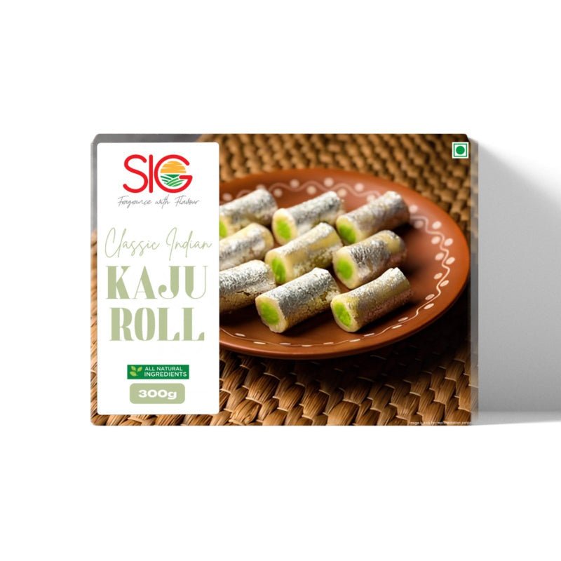 Deser indyjski SIG Kaju Roll 300g - nerkowcowy z nutą kardamonu elegancki