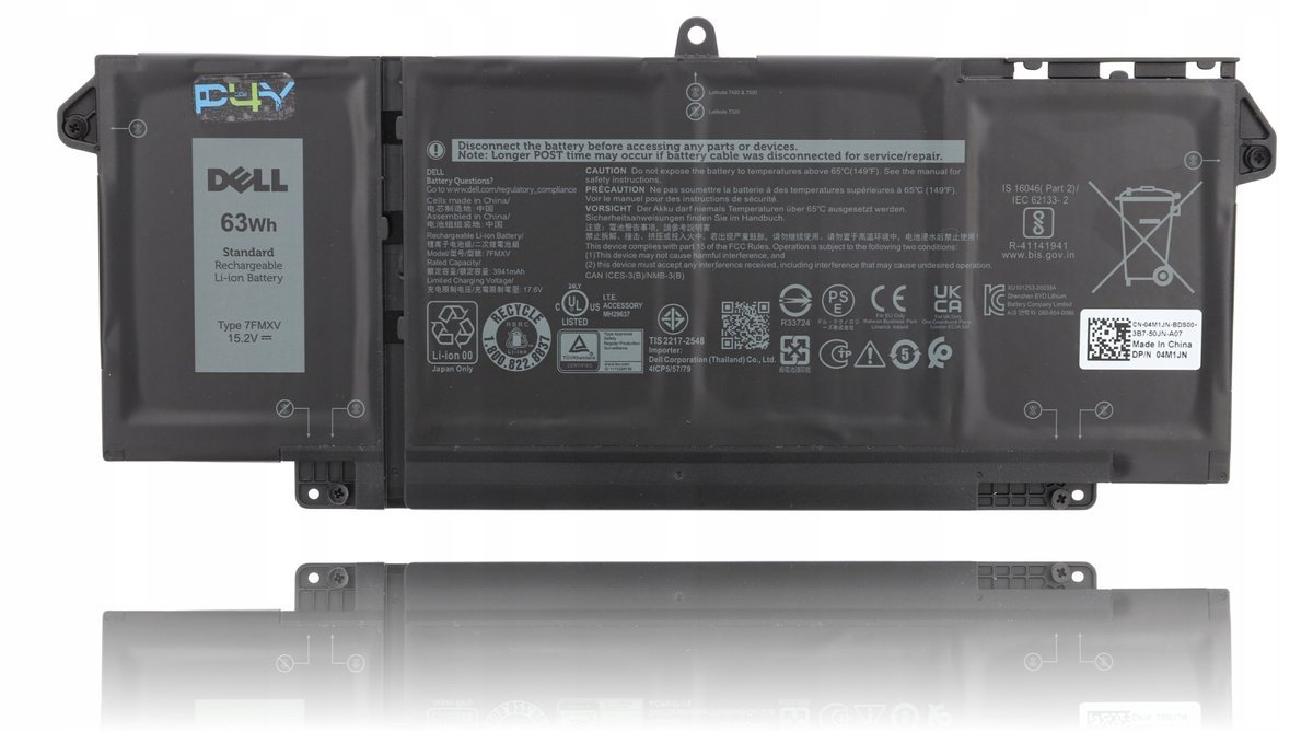 Oryginalna Bateria Dell 63Wh 4C 7FMXV 4M1JN TN2GY 9JM71