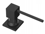 Mydelniczki i dozowniki mydła - Dozownik czarny płynu mydła do zlew kwadratowy - miniaturka - grafika 1