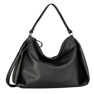 TOM TAILOR Cassia Hobo Bag damska torba na ramię, duża, czarny, l - Torebki damskie - miniaturka - grafika 1