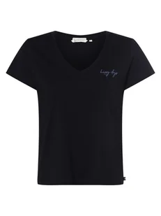 Tom Tailor Denim - T-shirt damski, niebieski - Koszulki i topy damskie - miniaturka - grafika 1