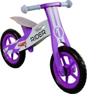 ARTI RIDER DARK PURPLE 1 Rowek Biegowy Drewniany PIANKOWE KOŁA - Rowerki biegowe - miniaturka - grafika 1