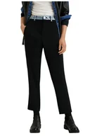 Spodnie damskie - Spodnie damskie Desigual Cameron czarne z denimowym akcentem-S - miniaturka - grafika 1