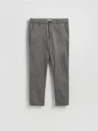 Spodnie męskie - Reserved - Spodnie chino slim fit - szary - miniaturka - grafika 1