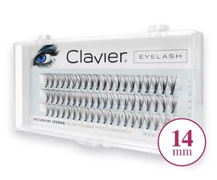 Clavier Clavier Eyelash kępki rzęs 14mm - Sztuczne rzęsy i akcesoria - miniaturka - grafika 1
