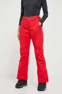 Columbia spodnie Shafer Canyon Insulated kolor czerwony - Spodnie sportowe damskie - miniaturka - grafika 1