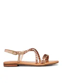 Sandały damskie - Geox Sandały D Sozy S D65LXA 0KFKY C8ZH8 Brązowy - miniaturka - grafika 1