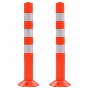 Słupki drogowe z plastiku, 2 szt., 75 cm - Wyposażenie miejsc publicznych - miniaturka - grafika 1