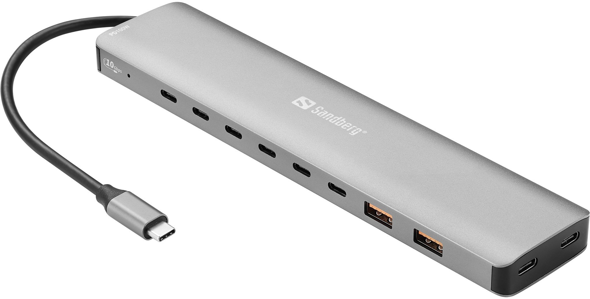 HUB USB Sandberg USB-C to 8 x USB-C + 2xUSB-A 136-80