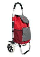 Torby i wózki na zakupy - Wózek na zakupy Trolej ST300 czerwono-szary klapa z klamrą wodoodporny kieszeń chłodząca - miniaturka - grafika 1