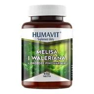 Układ nerwowy - Humavit Melisa i Waleriana + Drożdże Piwowarskie, 150 tabletek - miniaturka - grafika 1