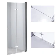 Ścianki i drzwi prysznicowe - Drzwi prysznicowe łamane do wnęki 80 cm SH01AC - miniaturka - grafika 1